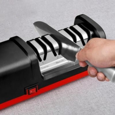 aiguiseur à couteaux électrique compact stable puissant sécurisé