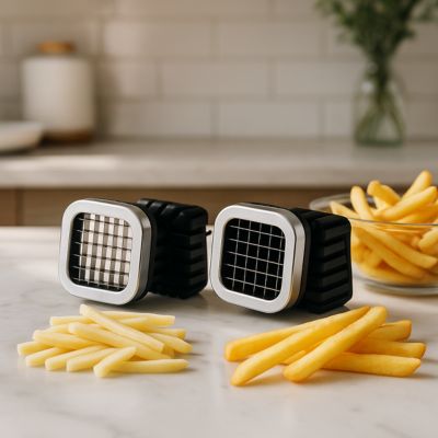 coupe frite manuel deux lames deux tailles frites uniformes maison