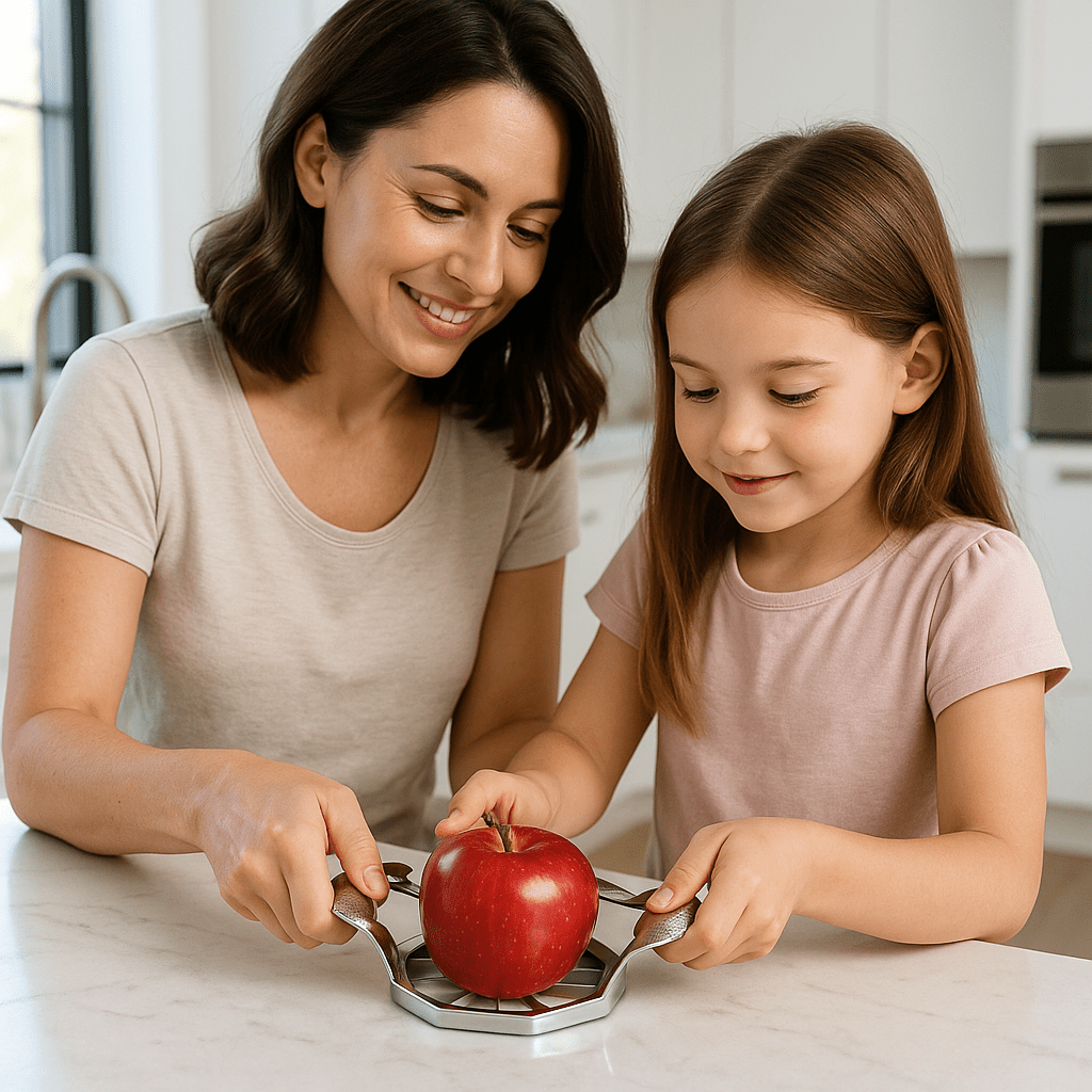 coupe pomme pratique ludique enfants bien manger