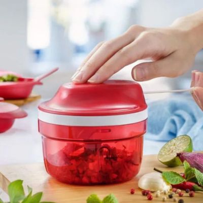 hachoir manuel rouge ergonomique rapide cuisine