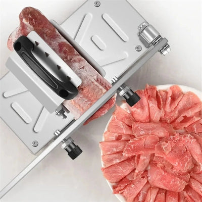 trancheuse à jambon manuelle précise tranchant tranches fines parfaites