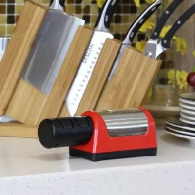 aiguiseur à couteau professionnel élegant design inox