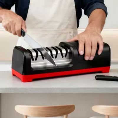 aiguiseur à couteaux éléctrique double affutage précis