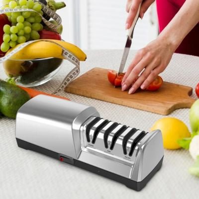 aiguiseur a couteaux professionnel trois niveaux affutage angle adaptatif