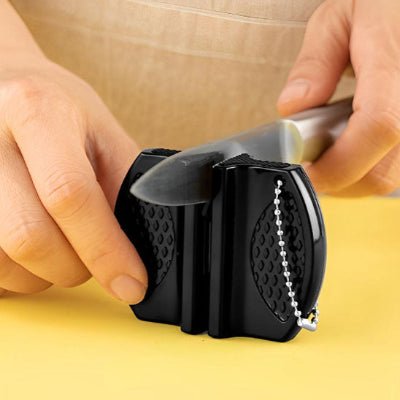 aiguiseur couteau noir compact portable léger