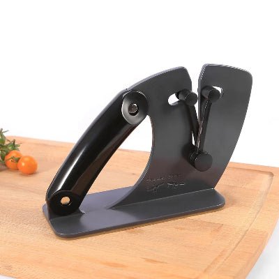 aiguiseur couteau résistant compact noir table cuisine