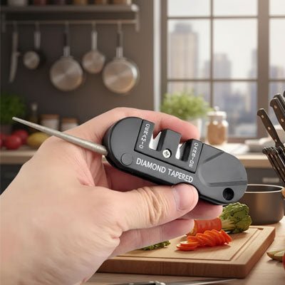 aiguiseur couteau compact portable résistant cuisine