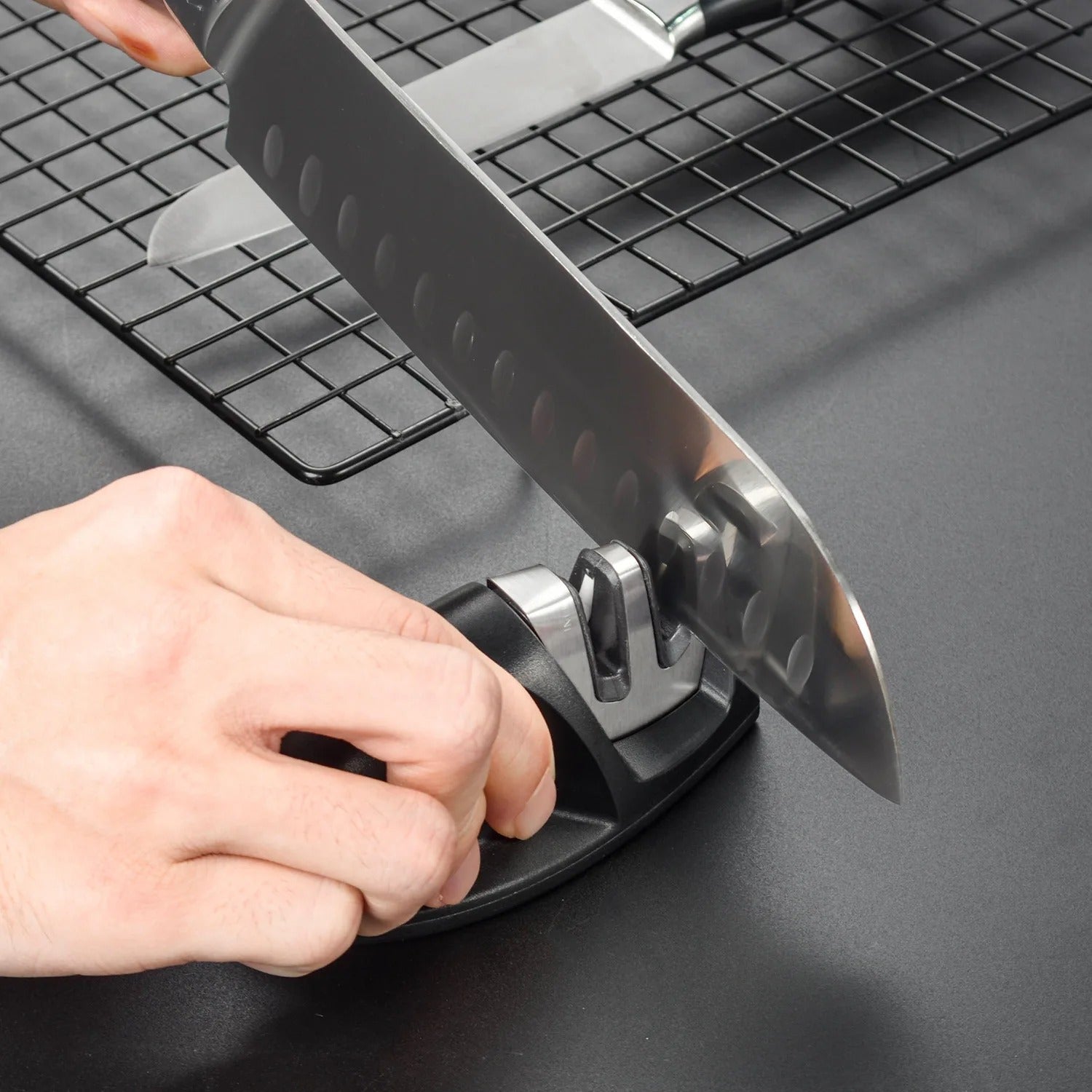 aiguiseur de couteau simple rapide sécurisé