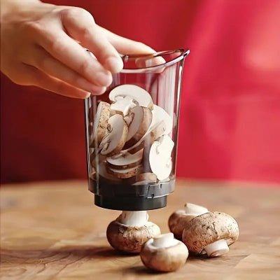 coupe legume en cube tranches champignon