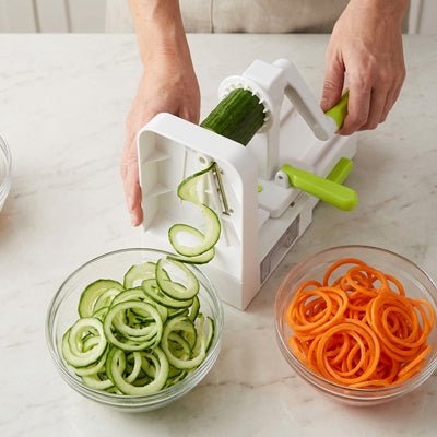 coupe legumes en spirale design carottes concombre