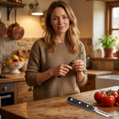 économe à tomates confortable ergonomique plaisir femme