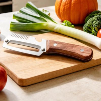 epluche legume antidérapant prise ergonomique poireau