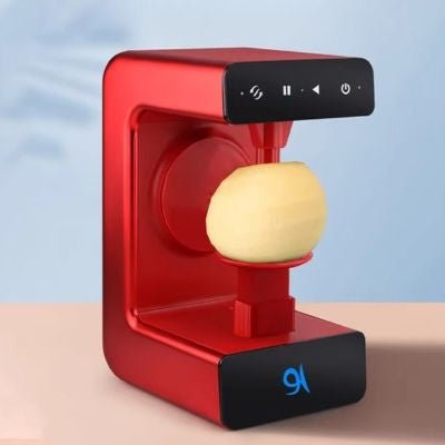 epluche pomme electrique rouge confortable rapide sur
