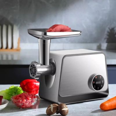 hachoir à viande électrique design elegant inox