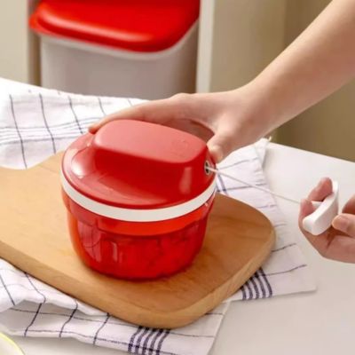 hachoir manuel rouge cordon facile pratique table cuisine 