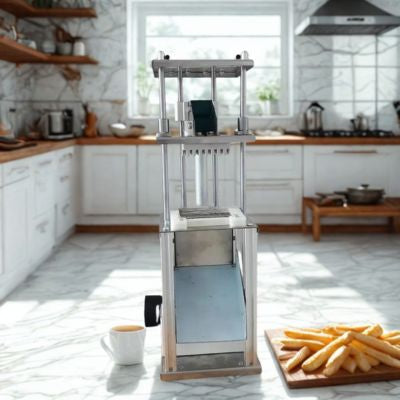 machine à couper les frites inox rapide efficace frites parfaites cuisine
