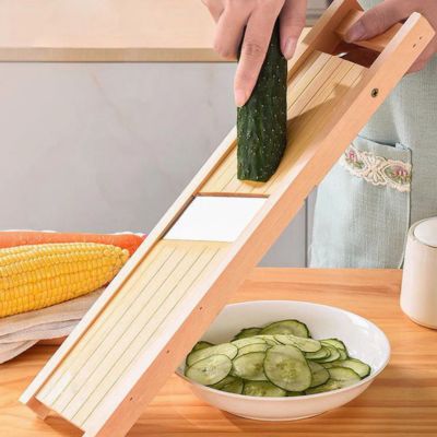 mandoline japonaise bois tranches concombre fines
