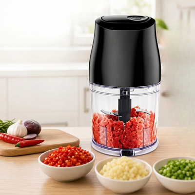 mini hachoir électrique pratique rapide confortable lames inox