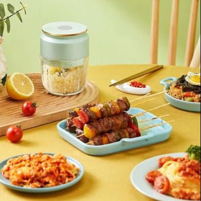 petit hachoir electrique portable usb rechargeable table cuisine