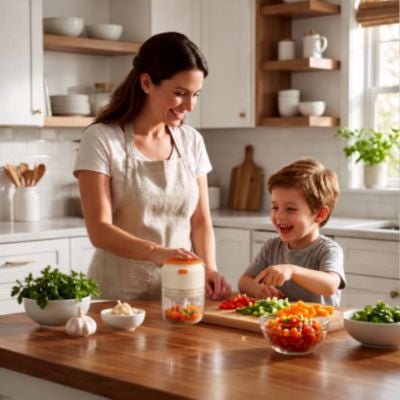 petit hachoir électrique mère enfants légumes bebe