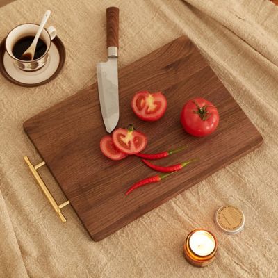 planche a decouper bois noyer massif naturelle antibactérienne