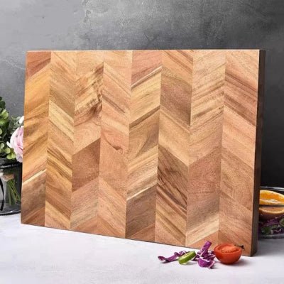 planche en bois à découper stable grain naturel