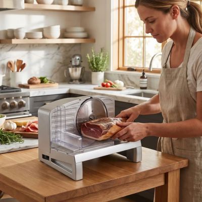 trancheuse electrique jambon cuisine femme plaisir