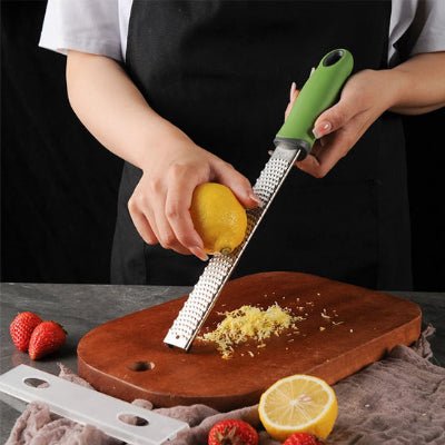 zesteur vert inox durable citron solide table cuisine